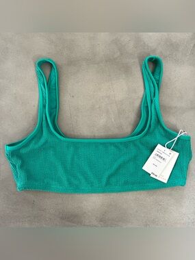 Good American Jade Green Perfect Fit Bikini Top New Size 4X/5XL